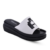 WHITE BACK OPEN WEDGE SANDALS HEEL INCHES = 3″