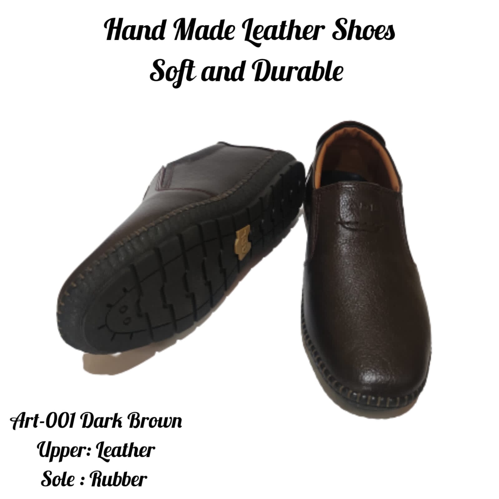 Hand Made Leather shoes Soft and Durable - Image 3
